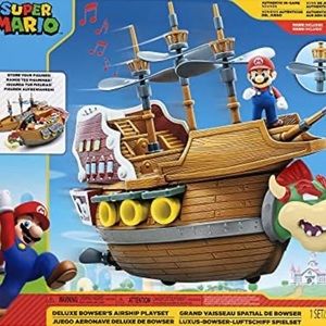 Super Mario Deluxe Bowsers Ship PLAYSET